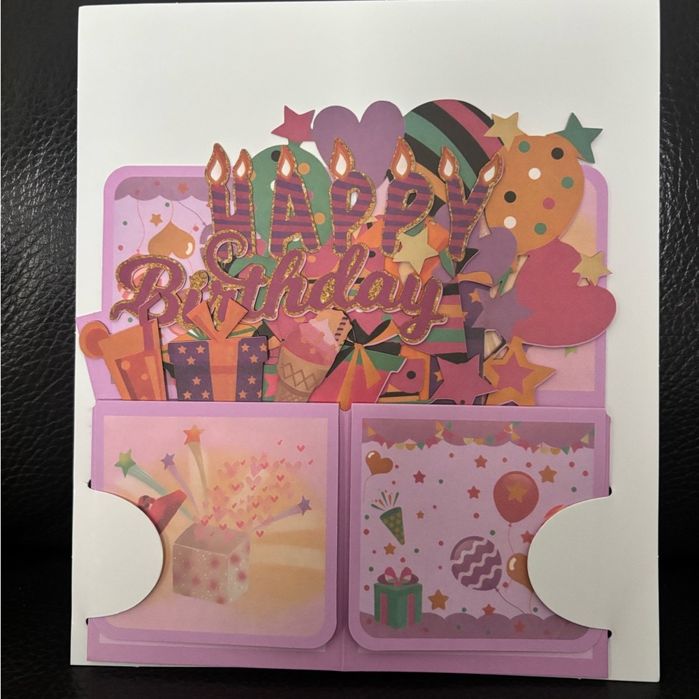 Colorful Pop-Up Birthday Card - Picture 4 of 7
